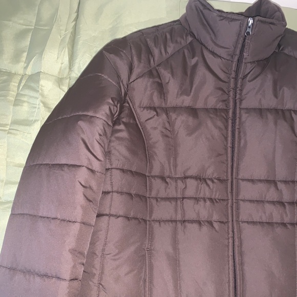 Dupe Northface Brown Puffer Jacket 